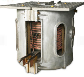 Fast Heating Cast Iron Melting Furnace , 750kg Induction Melting Machine